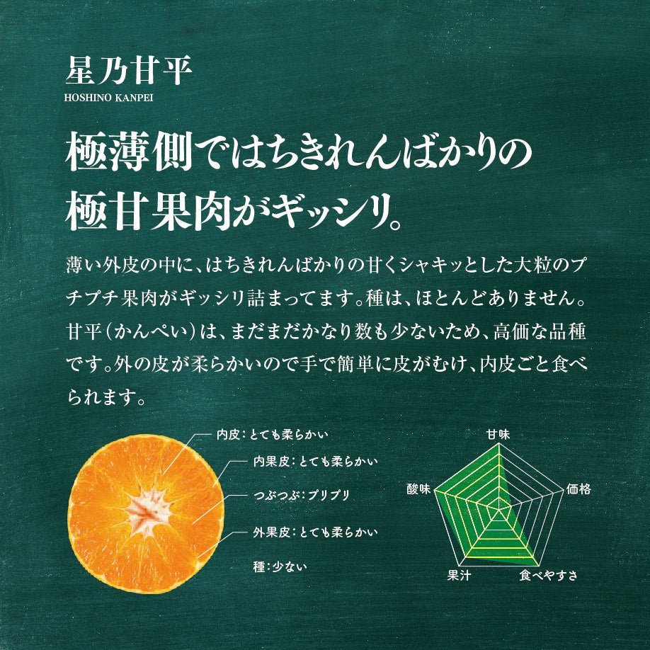 星乃甘平【木成り完熟みかん/極甘】3.5kg