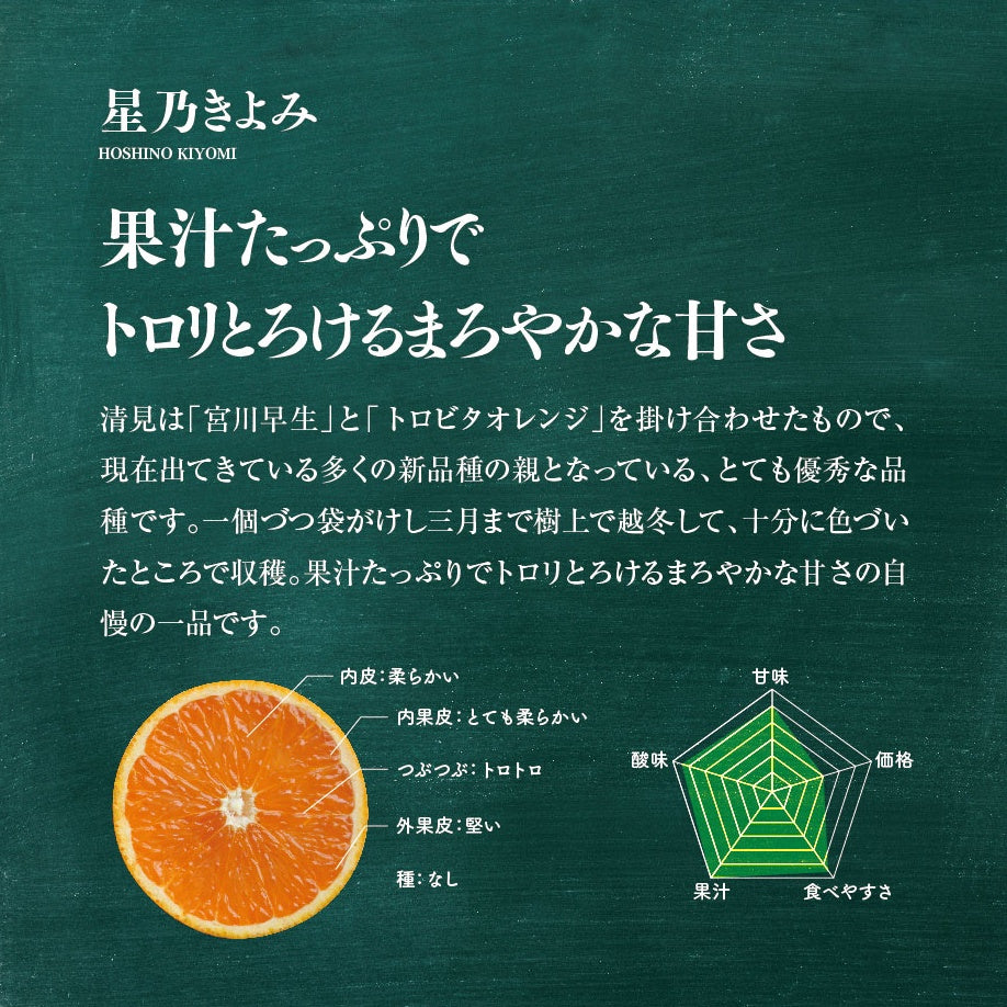 星乃きよみ【木成り完熟みかん/極甘】5kg